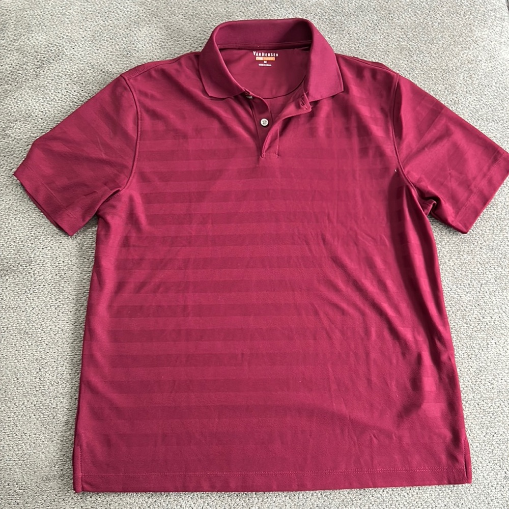 Men’s Van Heusen Deep Red Performance Polo